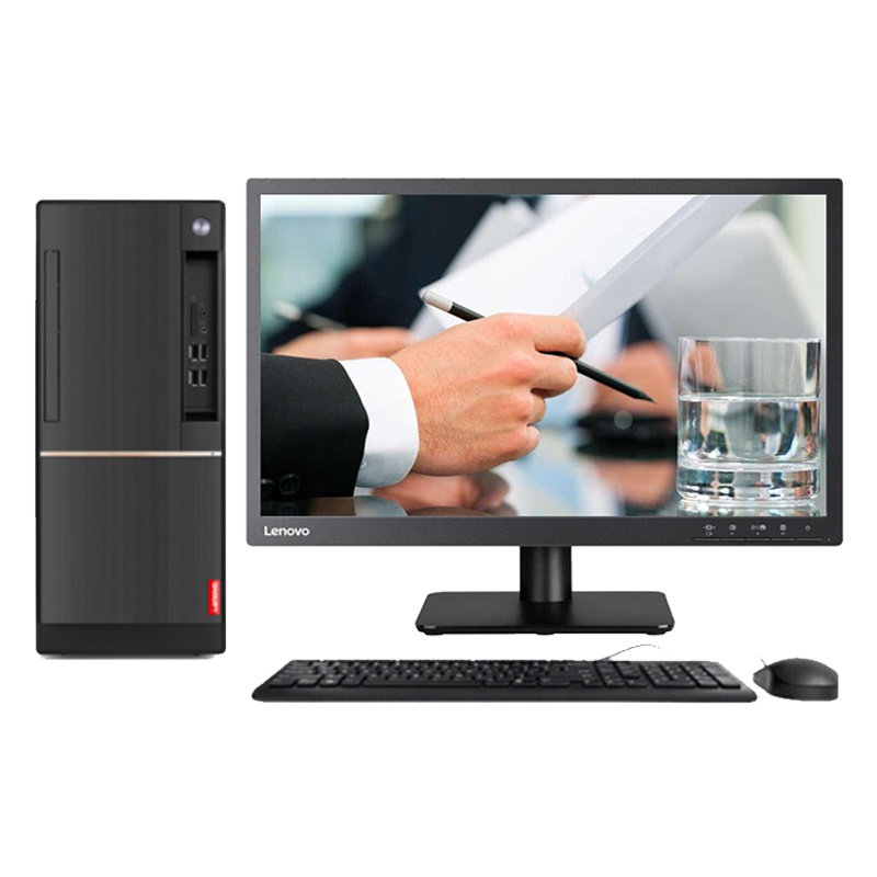 联想(Lenovo)扬天T4900d 商用台式电脑 19.5英寸屏(Intel i5 7400 4GB 500GB 集显 刻录 W10H)
