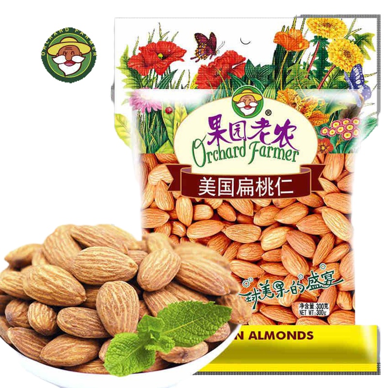 果园老农美国扁桃仁218克
