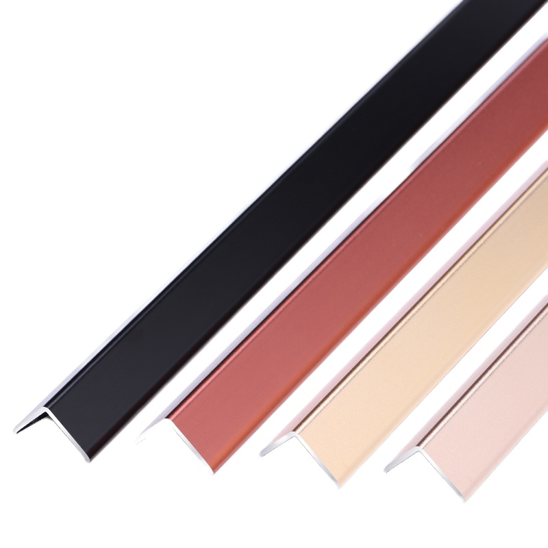 l型直角铝合金收边条7字木地板瓷砖压条阳角金属装饰线条包边收口 紫金-4cm