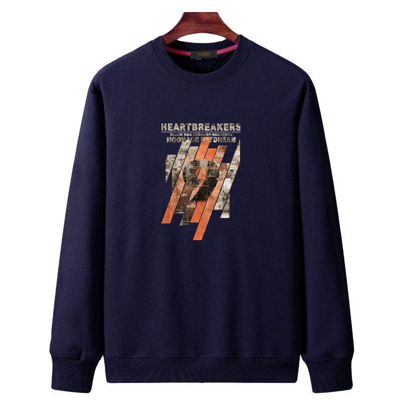 PMMP胖子男士大码卫衣个性印花套头个性印花时尚潮牌运动休闲圆领卫衣