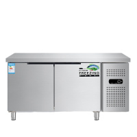 瑞达鑫保鲜工作台 商用厨房奶茶店平冷操作台 不锈钢保鲜工作台 工程款1.5米冷冻1500*600*80