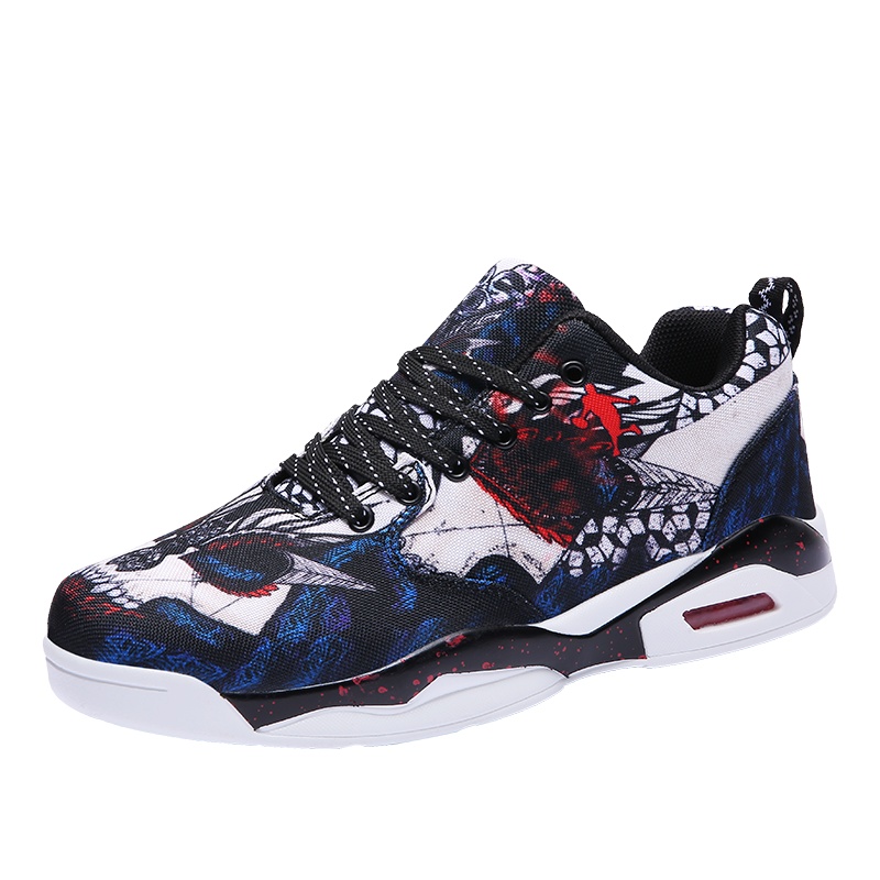 中帮篮球鞋男春夏季网面透气运动鞋2020新款男鞋男子球鞋战靴高帮篮球鞋男透气鸳鸯战靴减震耐磨篮球鞋实战学生篮球鞋