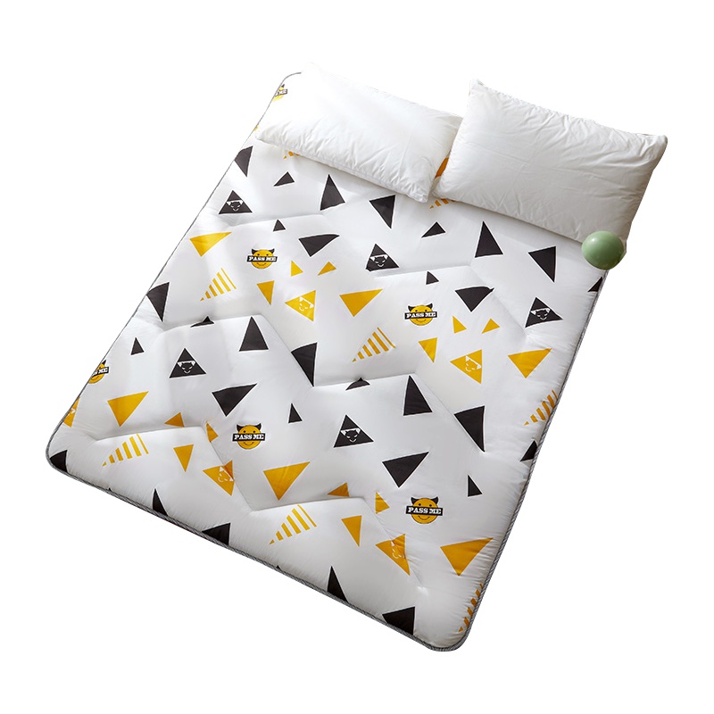 泰念Tai nian 新款亲肤棉印花床垫、学生宿舍折叠床垫榻榻米软垫 0.9m2.0m单人双人垫子