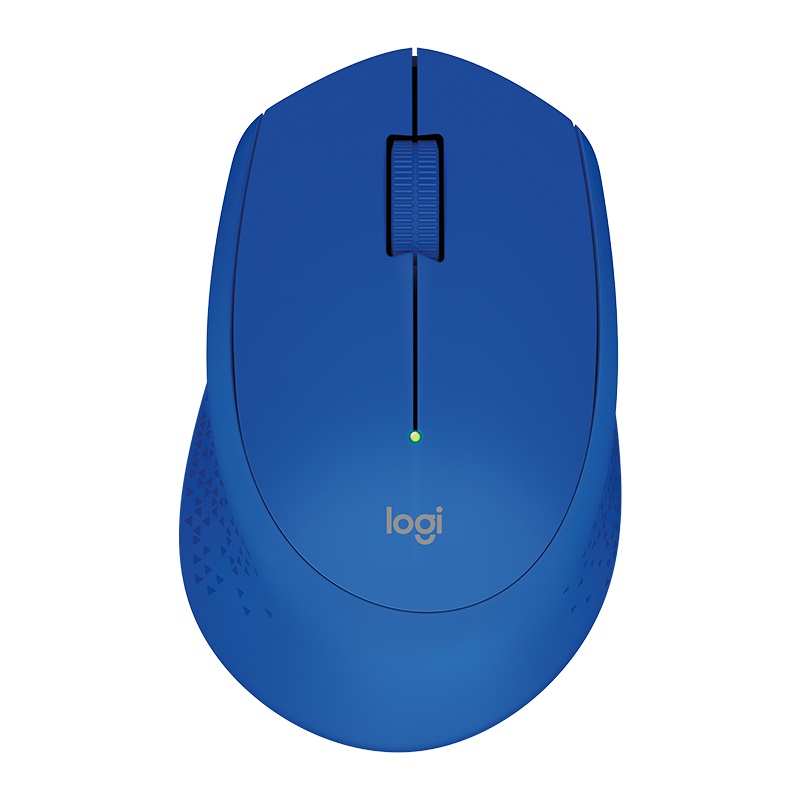 罗技(Logitech)M280无线鼠标 台式电脑笔记本电脑USB接口接收器无线光电家用游戏商务便携舒适办公鼠标 蓝色