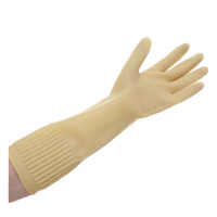 加长乳胶手套加厚耐用橡胶家务厨房防水洗碗洗衣服清洁胶皮手套10双装