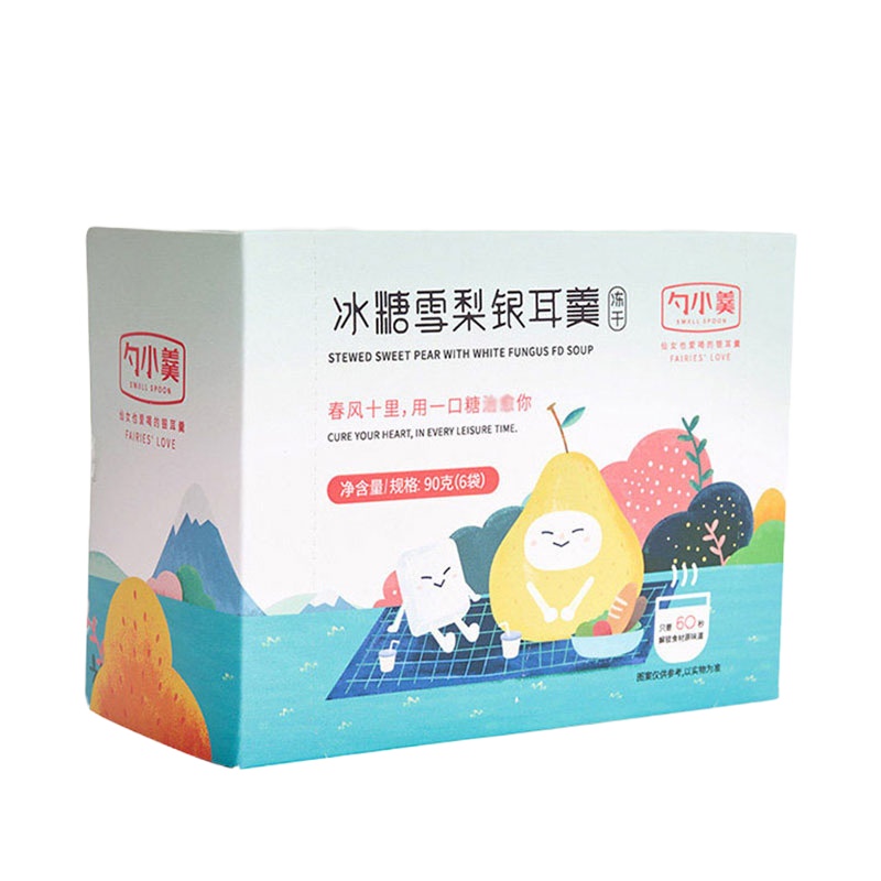 古龙勺小羹冻干冰糖雪梨银耳羹90g/盒(共6袋)