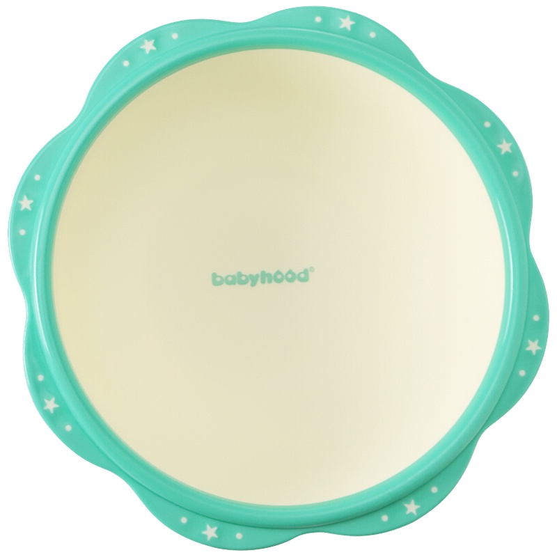 世纪宝贝(babyhood)婴儿脸盆宝宝洗脸盆小脸盆洗屁屁盆新生儿pp加厚小盆花瓣小脸盆BH-702 淡米色