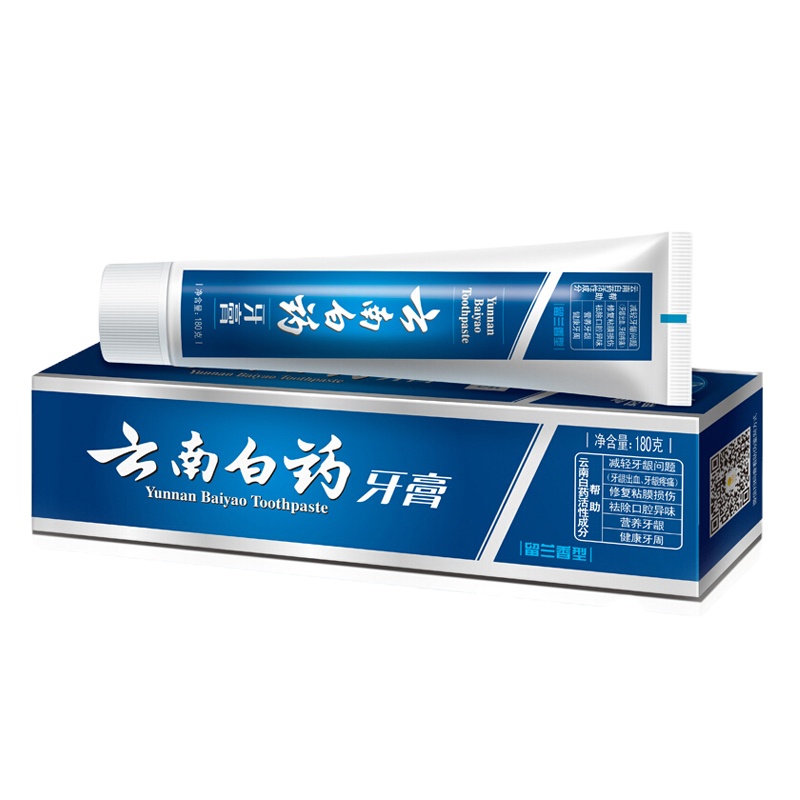 云南白药(YUNNAN BAIYAO) 牙膏180g 留兰香型 单支装