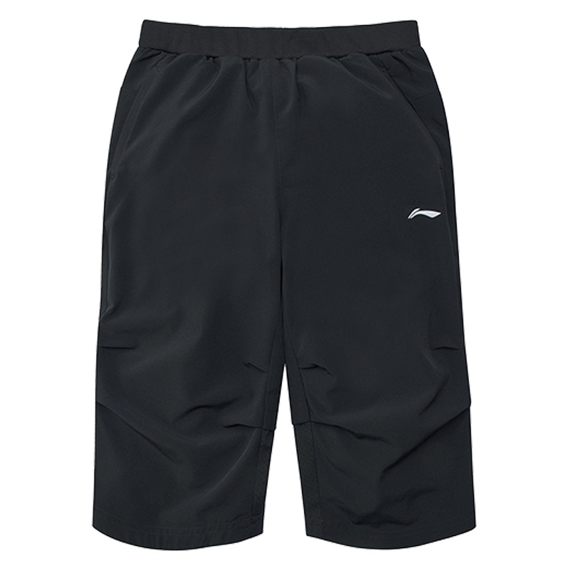 LI-NING KIDS 男中大童舒适休闲透气七分裤