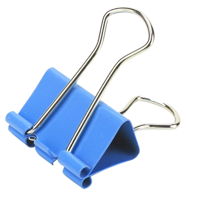 得力彩色长尾票夹25mm筒装8554