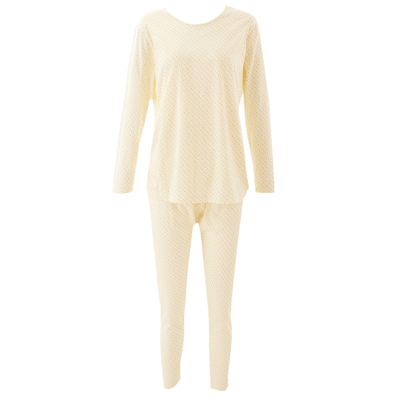 都市丽人波点时尚圆领舒适孕妇家居服套装2W7106