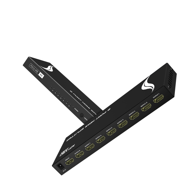 迈拓维矩MT-SP108M hdmi分配器1进8出3D高清4K音视频一分八分支频器