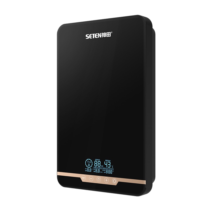 神田(SETEN)QST-W7-80 即热式电热水器 家用小型速热恒温 淋浴洗澡净化过滤 微电脑式触控式 8000W黑色