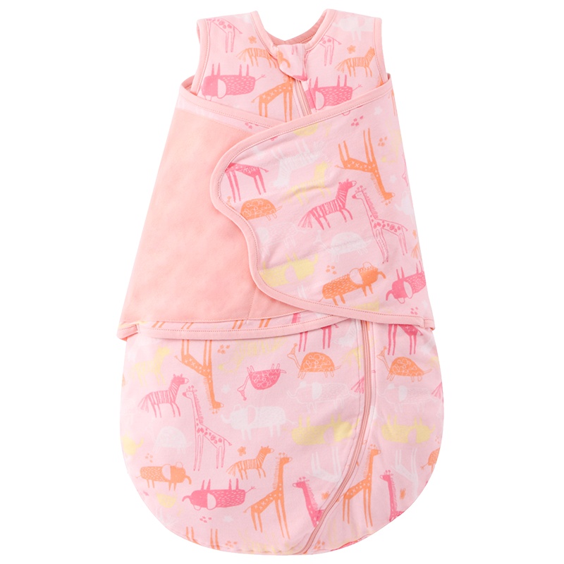 米乐鱼新生婴儿包裹睡袋 0-6月初生儿襁褓包巾 宝宝抱被薄夹棉防踢被