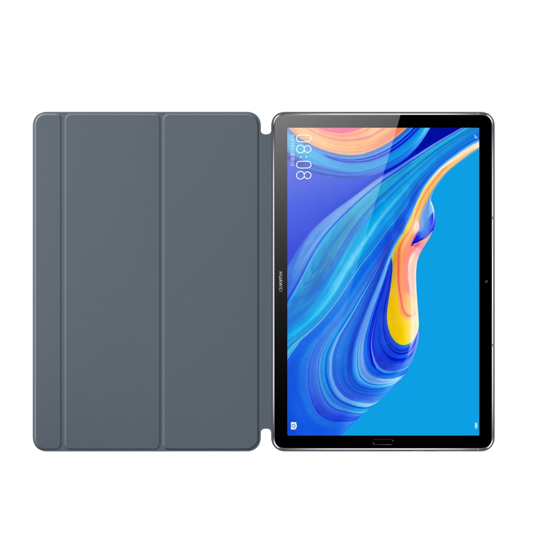 华为(HUAWEI)M6平板10.8寸保护套原装磁吸智能翻盖皮套多功能支架PU保护壳 灰色