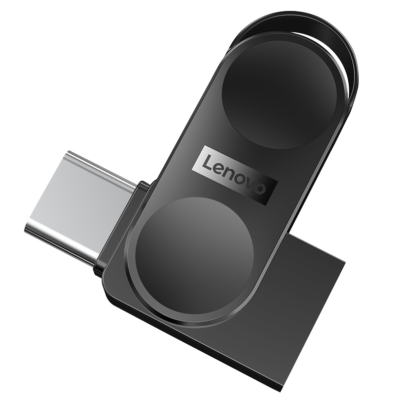 联想 L5C U盘手机typec双接口64G黑色闪存盘USB3.1高速手机电脑两用优盘