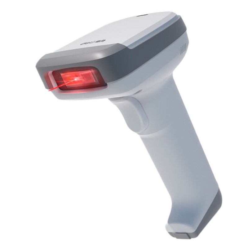 得力(deli)14952有线一二维扫描枪 影像式餐饮零售商超仓储物流商品条码扫描枪 白色