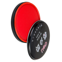 得力(deli)φ89mm金属圆盖财务快干印台印泥 红色9859