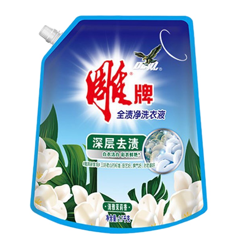 WQMD雕牌20.4斤全渍净洗衣液 深层去渍依兰悠香一年量1.7kg*6袋