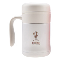 膳膳魔师(THERMOS)女神保温杯TCMG-370牛奶白370ML有把手大咖杯/膳魔師304不锈钢保温杯/水杯/杯子