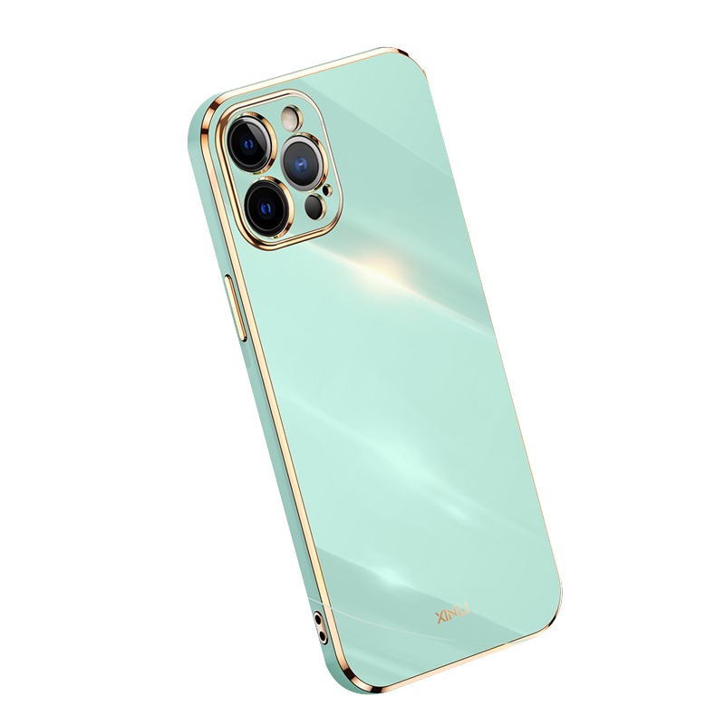 安美宝 vivo s12 手机壳5g直边硅胶壳s12 保护壳硅胶电镀全包镜头男女款简约防摔套