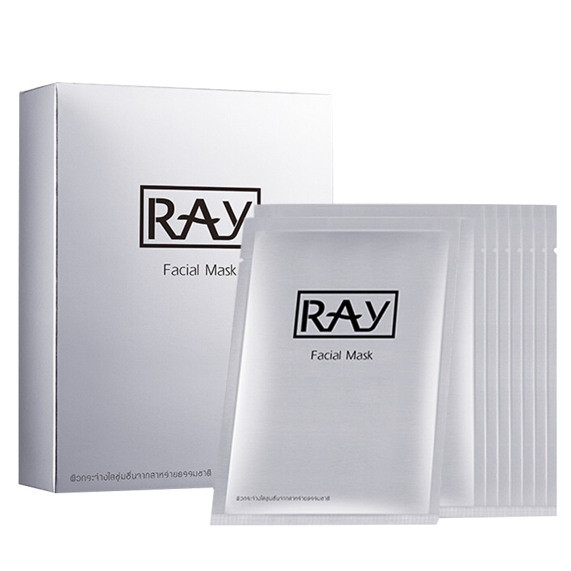 [超人气热卖]RAY 妆蕾 银色清洁 蚕丝 面膜 10片/盒 保湿补水