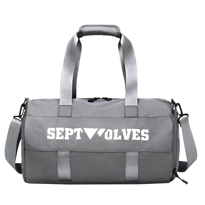 七匹狼(SEPTWOLVES)运动休闲包男健身包瑜伽包女防水单肩背包干湿分离游泳包 男女通用轻便旅行包中号