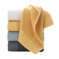 苏宁宜品全棉毛巾(四条装)柔软吸水洗脸男女成人家用洗澡面巾洗脸巾