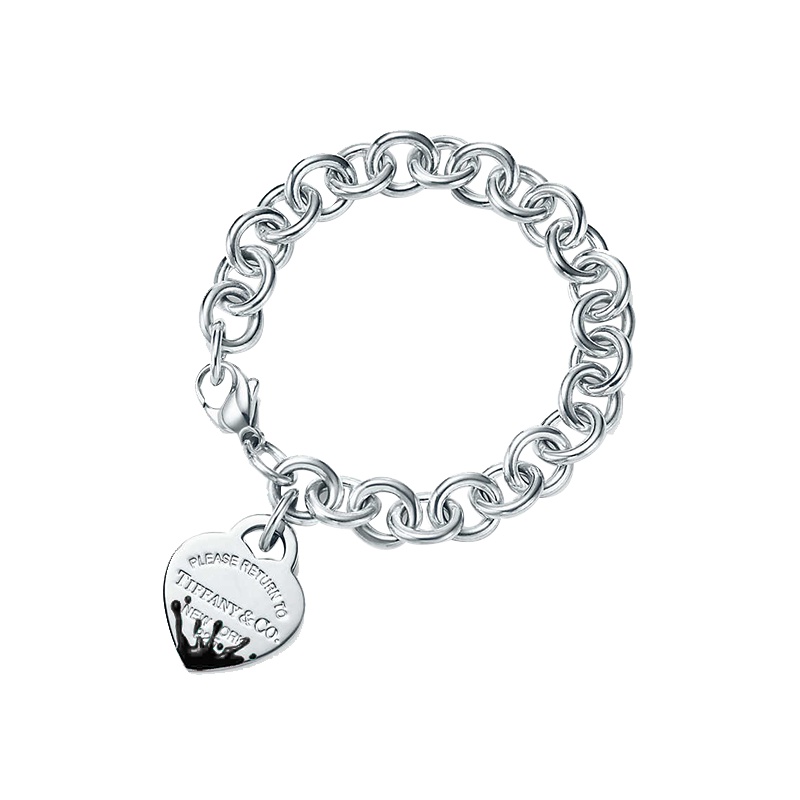 蒂芙尼 Tiffany & Co. Return to Tiffany系列 黑色水花心形手链