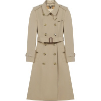 博柏利/巴宝莉 BURBERRY 女士棉质长款风衣外套80457791