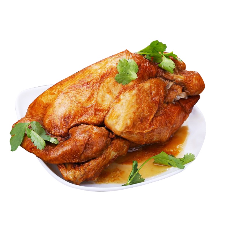 [精美礼盒][店长力荐]德州沈氏扒鸡2只礼盒装 五香脱骨扒鸡1只+手撕藤椒鸡1只 熟食卤味 整鸡烧鸡鸡肉 山东特产星优选