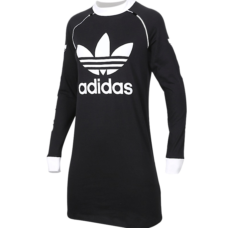 阿迪达斯三叶新款运动圆领长袖休闲时尚舒适套头衫-DH4706