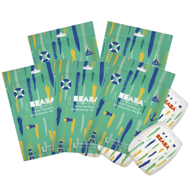 BEABA 盛夏光年婴儿游泳裤L1片*5