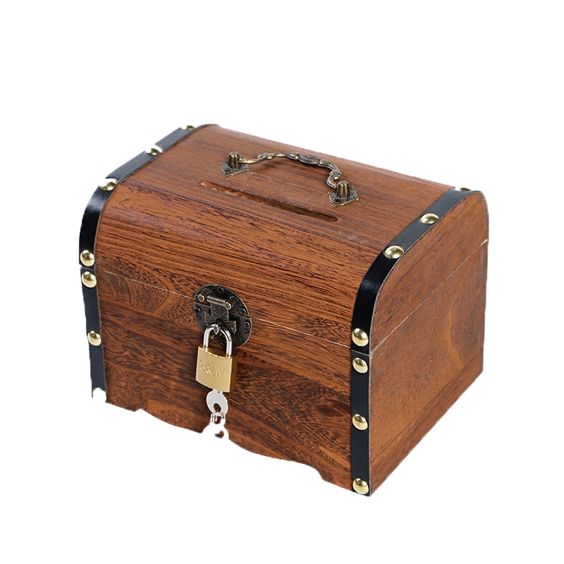 古达儿童存钱罐只进不出储蓄罐网红存钱箱大人用家用大容量创意储钱罐_特别版大号两面雕刻送锁送贴画