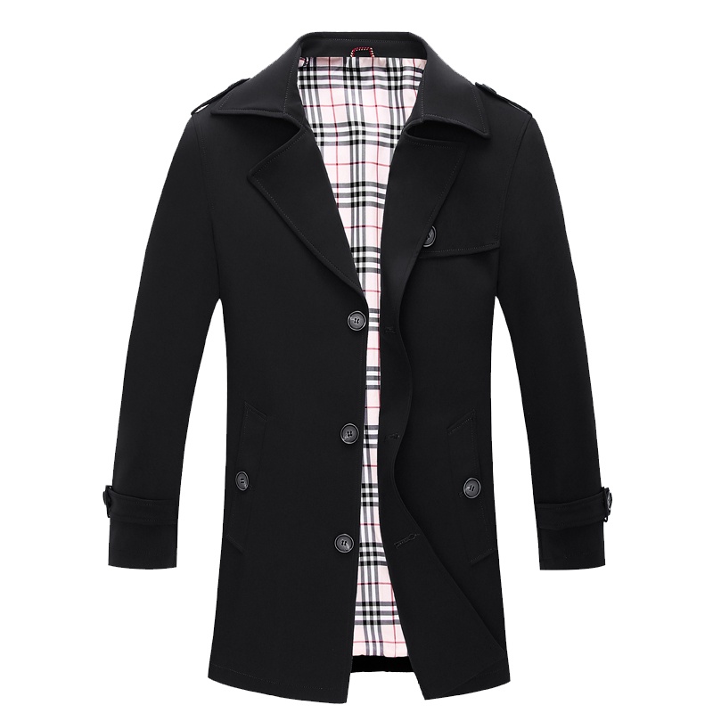 恒源祥男士夹克中年男士夹克衫翻领中长款款潮流休闲外套上衣