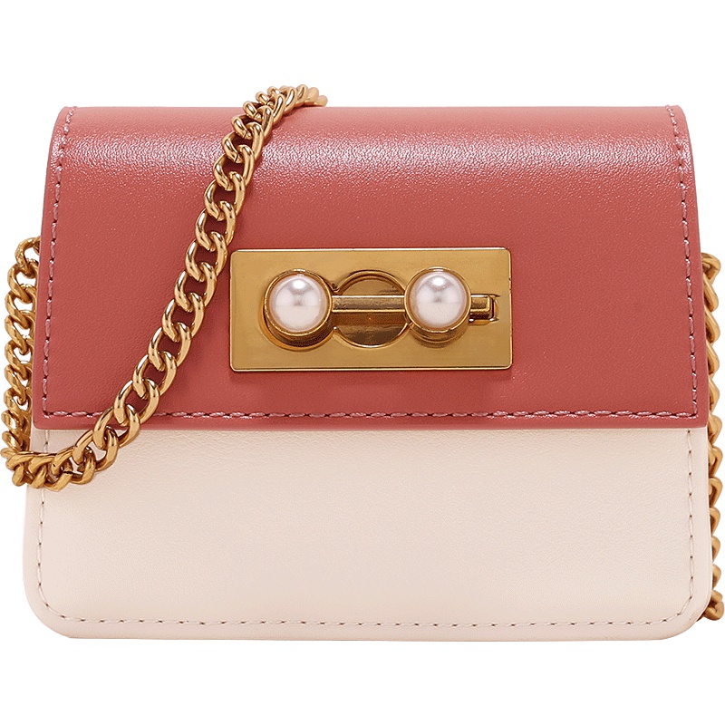 迷你斜挎小包包女2019夏季新款简约百搭盒子包配裙子超美的链条包