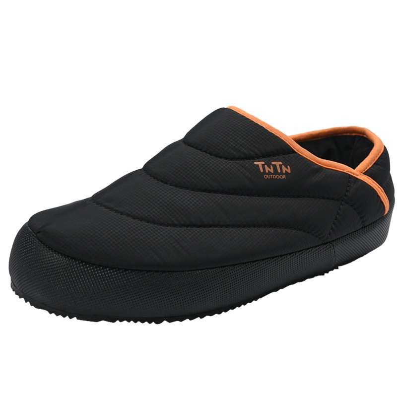 TN户外防滑懒人秋冬季办公室毛毛加绒保暖男女士情侣老人加厚休闲鞋东北雪地棉拖家居靴子