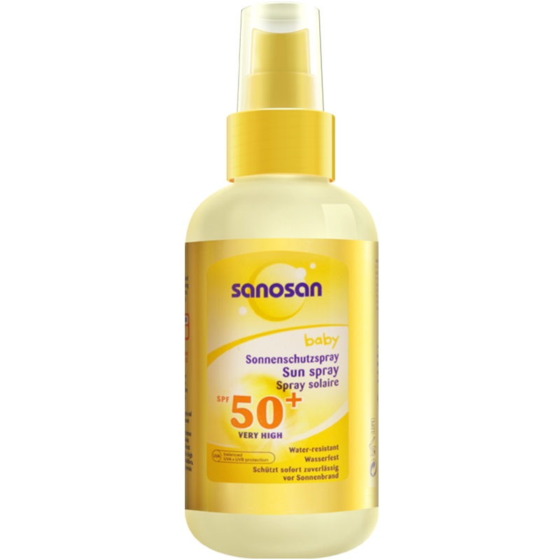 哈罗闪 （sanosan）婴儿防晒喷雾SPF50宝宝儿童防晒护肤 150ml