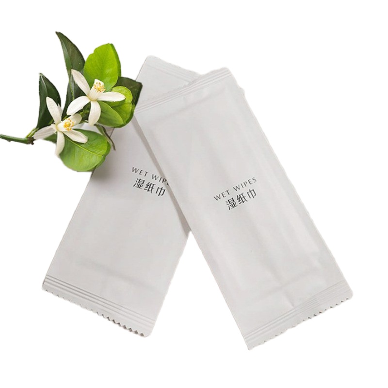 一次性卫生湿巾定制广告湿纸巾订制logo外卖餐饮酒店单片独立包装 190*180MM 2500片