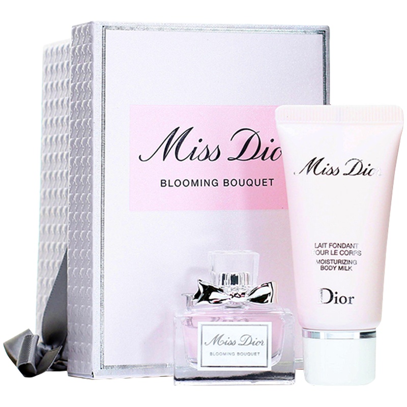 [国内专柜版]迪奥礼盒装迪奥小姐花漾淡香水5ml+同系列身体乳20ml