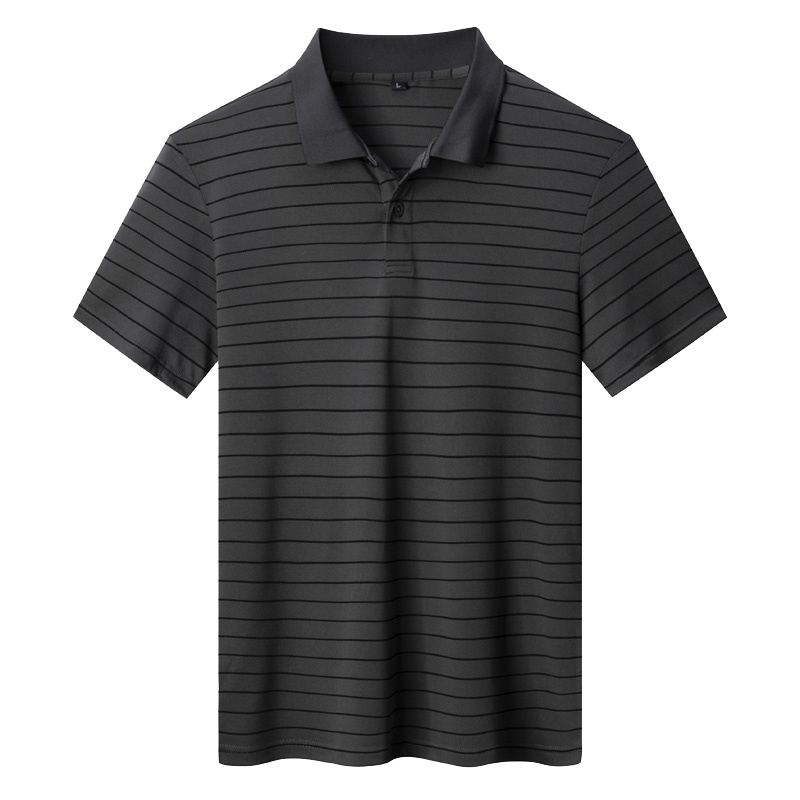 POPPLE翔豪 创意经典 时尚潮趣翻领条纹POLO衫