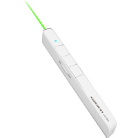 诺为N78C激光笔ppt翻页笔充电款100米遥控笔老师教学演示笔 N78C V2 绿光 白色+16G内存卡