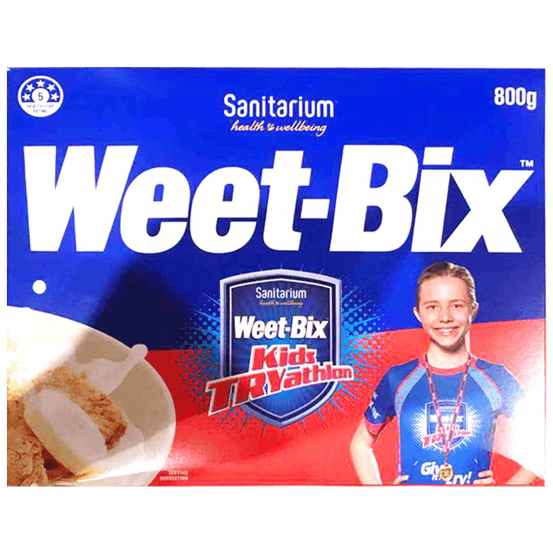 [欢乐颂安迪同款]新康利(WeetBix)即食麦片 800g/盒 谷物早餐 方便速食 进口食品 澳大利亚进口