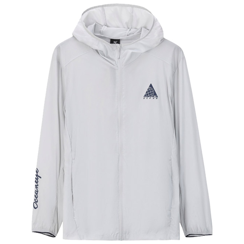 361度正品男装连帽风衣2020年夏季新款遮阳衣运动外套薄552023606