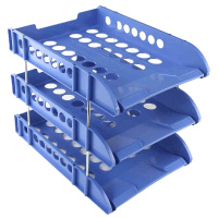 DP 通必发 NO.213A三层文件盘//文件架 单个装/蓝色