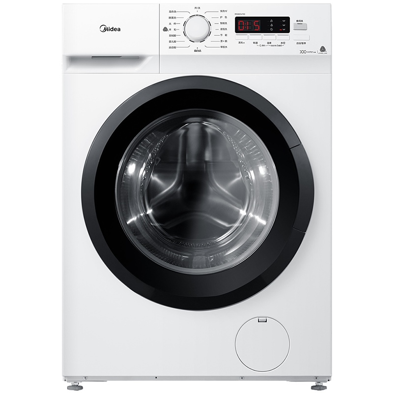美的(Midea) MG80V11D 8公斤变频滚筒洗脱一体洗衣机 全自动极地白 食用级巴氏除菌95℃筒自洁 智能家电