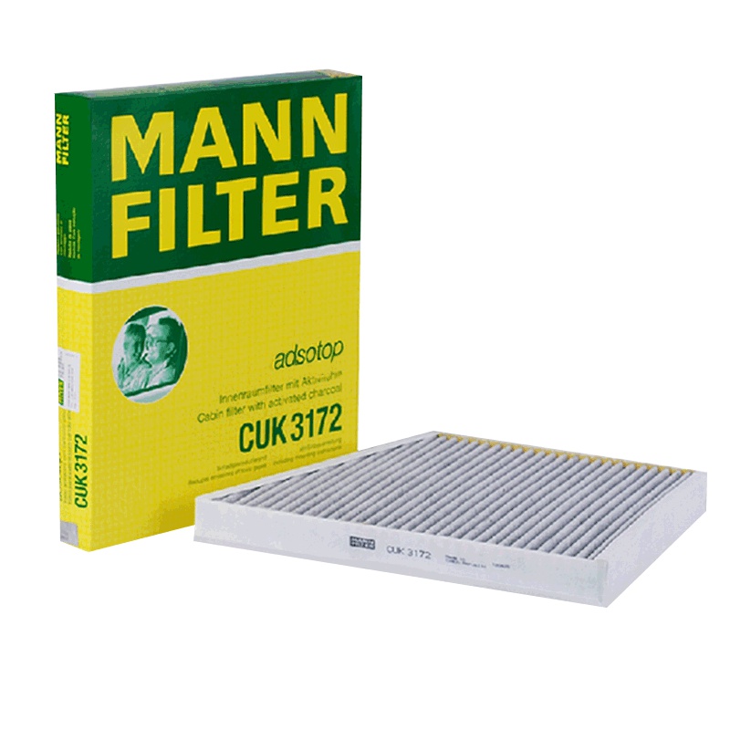 曼牌(MANN)活性炭空调滤CUK3172适配07-09款奔驰CLS级(C219)/04-08款奔驰E级(W211)