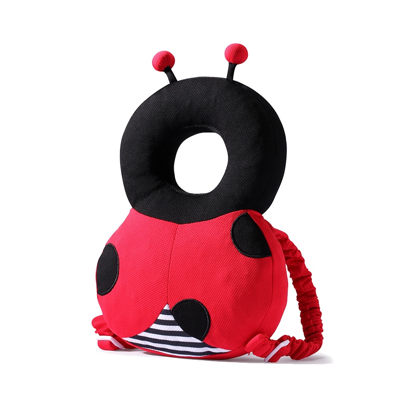 [棒棒猪]防护头枕(BBZ-MR0053)瓢虫1个装 柔软pp棉 防摔枕头部保护罩 宝宝学步帽防撞护头帽