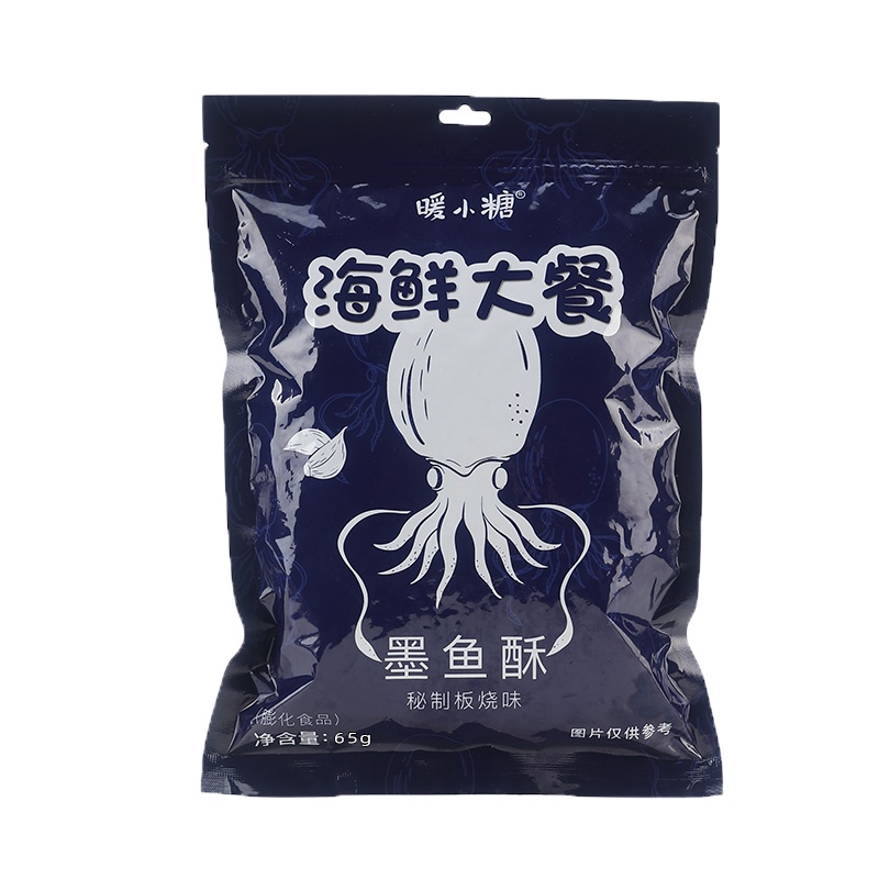 WQSC暖小糖海鲜大餐墨鱼片(秘制板烧味)65g/袋*2