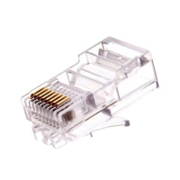 安普(AMP NETCONNECT) 8芯超五类RJ45网络水晶头 8-554720-3(100个/袋)